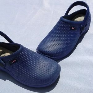 Hey Blue Rubber Clogs